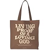 ignytiger Tote Bag - Christian Gifts for Women, Canvas Bags with Bible Verse Designs