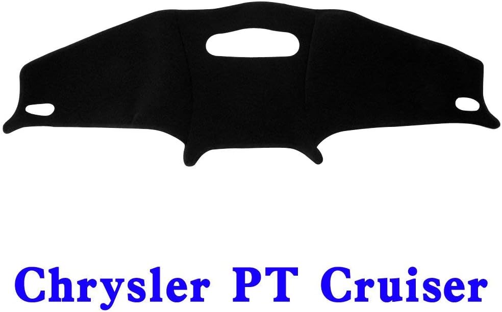 YRCP Dash Cover Fit for Chrysler PT Cruiser 2001-2005, Dashboard Mat Sunshield Protector Pad Non-Slip,Extra Thick, Anti-Glare (Black) MR015