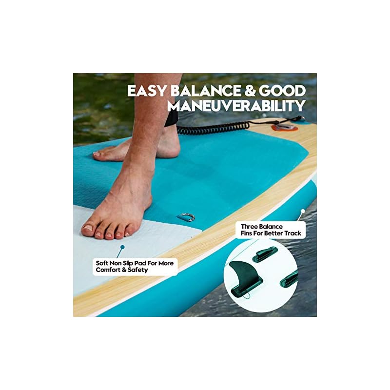 Highpi Inflatable Stand Up Paddle Board 11’x33”x6”W Premium SUP