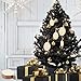 Tatuo 50 Pcs Round Christmas Wooden Ornaments for Crafts Blank Wooden Ornaments Natural Wooden Slices DIY Crafts New Year Christmas Tree Ornaments Hanging Decorations