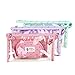 BlueSpace 9pcs Makeup Bag Clear Cosmetic Bag for Women Men Portable Zippered Travel Toiletry Pouch Set Waterproof Organizer Bags for Vacation Bathroom(Pink Turquoise Purple)