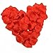 Mintbon 300 Silk Rose Petals Wedding Flowers Decoration Leaves (Red)