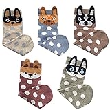 Ladies/Womens Cute Socks, Dog Design Casual Comfortable Cotton Crew Socks Stockings US size 5-9