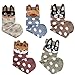 Ladies/Womens Cute Dog Casual Cotton Crew Socks Animal Printed Novelty Liner Socks
