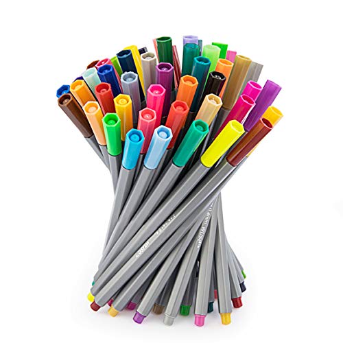 ZCZN 72 Colors Fineliner Pens Fine Tip Colored Writing Drawing Markers Pen Fine Point Pens for Bullet Journal,Coloring Book and Note Taking