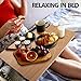 Laptop Desk Adjustable Lapdesk Foldable Breakfast Serving Bed Tray, Coleshome,Walnutthumb 4