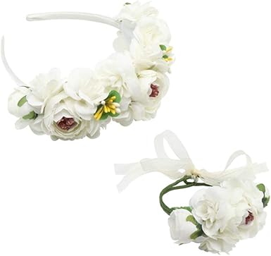 baby flower garland headband