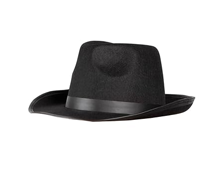 Boland 04000 - Erwachsenenhut Mafia, Einheitsgröße, schwarz Gr. 57 cm