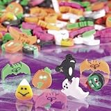 144 (1 Gross) ~ Halloween Mini Erasers ~ Approx. 1/2
