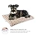 Mora Pets Cat Bed Dog Crate Pad Ultra Soft Pet Bed with Cute Star Print Washable Crate Mat for Small Dogs and Indoor Cats Reversible Fleece Dog Kennel Pad Cat Carrier Mat 14 x 17.5 inch Brown