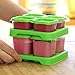 Green Sprouts Reusable Baby Food Glass Containers Freezer Cubes (4oz/4pk)-Pink