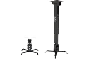 QualGear QG-PM-002-BLK Universal Projector Ceiling Mount, Black