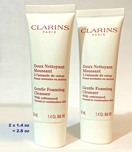 Clarins Gentle Foaming Cleanser with Cottonseed 2.8 oz Travel Size