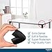 Foam Corner Protectors | 8-Pack Foam Caring Corner Guards by The Hamptons Baby | Safety Furniture Bumpers | Long Lasting, Pre-Applied Adhesive | Sharp Corner Cushions (Black)