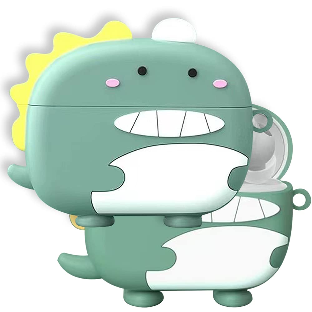 Akancy Compatible for Huawei Freebuds Pro 2 Headphone Case, [Supports Wireless Charging] [Shockproof Protective Case] Silicone Case for Headphones (Blue Dinosaur)