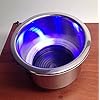 2-PCS-RV-MARINE-BOAT-CAMPER-SS-304-LED-BLUE-CUP-DRINK-HOLDER-38-DRAIN-TUBE