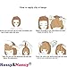 Voloria #613 Blonde Color Brazilian Human Hair Clip-in Hair Bang Full Fringe Short Straight Hair Extension for women 6-8inch