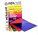 Hygloss Metallic Foil Paper - 50 Sheets 5 Assorted Colors Shiny Papers - 10 x 13 Inches - Ideal Foil Papers for Crafts - Shiny Craft Paper Sheets