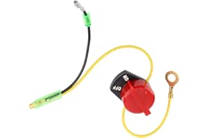 aqxreight Engine On Off Stop Switch Fit for Gx110 Gx120 Gx160 Gx200 Gx240 Gx270 Gx340 Gx390 Aging Abrasion Easy to Maximum of