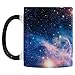 InterestPrint Galaxy Space Carina Nebula Heat Sensitive Color Changing Coffee Mug, Romantic Universe Morphing Travel Mug Tea Cup Funny, 11 Ounce Mug