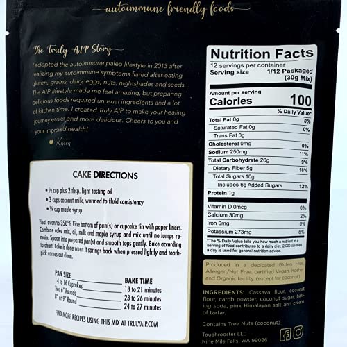 Truly AIP Carob Cake & Cupcake Mix Chocolate Substitute Gluten Free