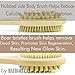 Bath & Relax Bath Body Brush Natural Bristles Long Handled Shower Back Scrubber Brush - Exfoliating Scrub Skin Brush - Back Shower Brush - Dry or Wet Body Brushing - for Men and Women