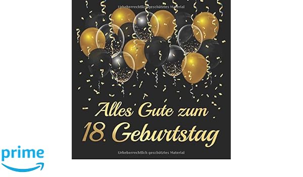 Alles Gute Zum 18 Geburtstag Gästebuch Album 18 Jahre