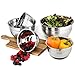 Premium Mixing Bowls with Lids - by Simply Gourmet. Stainless Steel Mixing Bowl Set Contains 5 Bowls with Airtight Lids, Non-Slip Bottoms, and a Flat Base for Stable Mixing. Bowls Nest for Storage …