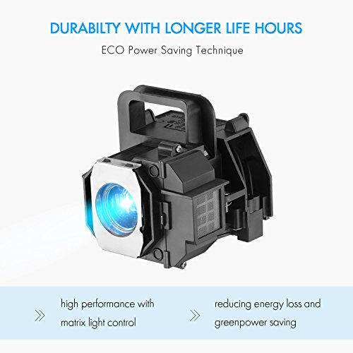 AWO Premium Replacement Projector Lamp Bulb with Housing For EPSON ELP-LP49/V13H010L49 PowerLite Home Cinema 6100 8100 8345 8350 8500UB, H291A H292A H337A H373B H700, EH-TW2900 TW3000 TW3200 TW3500