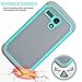 Motorola Moto G Case, Moto G 1st Gen Case, Tekcoo(TM) [Tmajor Series] Shock Absorbing Hybrid Rubber Plastic Impact Defender Rugged Slim Hard Case Cover for Moto G 3G / 4G LTE (Turquoise/Grey)