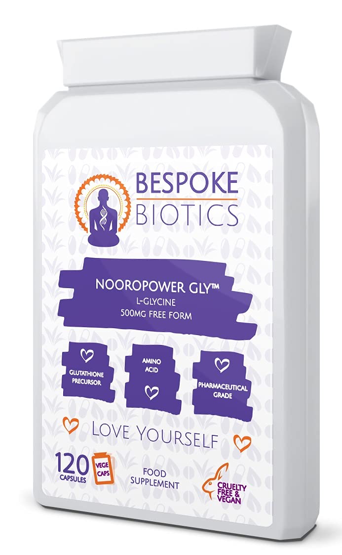 Glycine 500MG Free from 120 Capsules (V) XL Pack | Supports Energy Levels, Relaxation, and Overall Wellness | Immune System Support | Digestive and Cellular Health