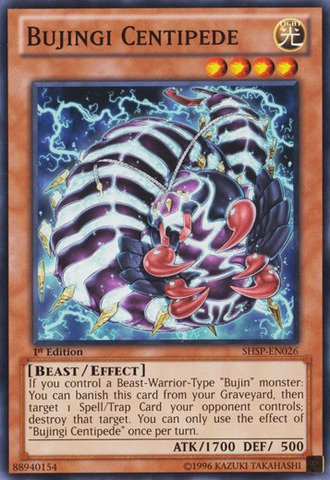 Yu-Gi-Oh! - Bujingi Centipede (SHSP-EN026) - Shadow Specters - Unlimited Edition - Common