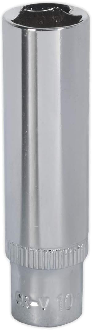 Sealey Sp1410D Walldrive Socket 10mm Deep 1/4 in Drive Fully Polished