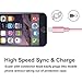 iPhone Cable,Akaho 3Pack 10FT Extra Long Nylon Braided Cord Lightning Cable Certified to USB Charging Charger for iPhone 7/7 Plus/6S/6 Plus/6S Plus/5S/5C/SE/iPad Air/Mini/iPod Nano 7(Pink White)
