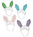 Fun Express - Sequin Bunny Ears Headband for Easter - Apparel Accessories - Hats - Head Boppers - Easter - 12 Pieces