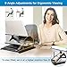 HUANUO Adjustable Laptop Stand for Desk – Easy to Sit or Stand with 9 Adjustable Angles, Laptop Riser Reduces Neck Pain, Fits 15.6 Inch Laptop & Notebook, Height Adjustable Computer & Tablet Riserthumb 2