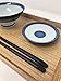 Mintrico Reusable Chopsticks Luxury Japanese Style 5 Pair Set Dishwasher Safe (Dashed)