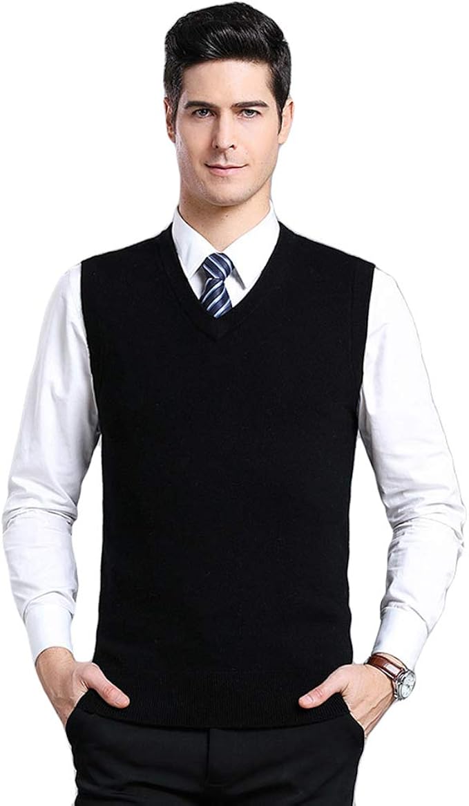 v neck vest mens