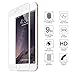 Orzero For iPhone 6 6S 3D Curve Full Cover Screen Protector Orzero 0.2mm Carbon Fiber Material 3D Touch Compatible 9 Hardness Anti Glare Anti Fingerprint-White