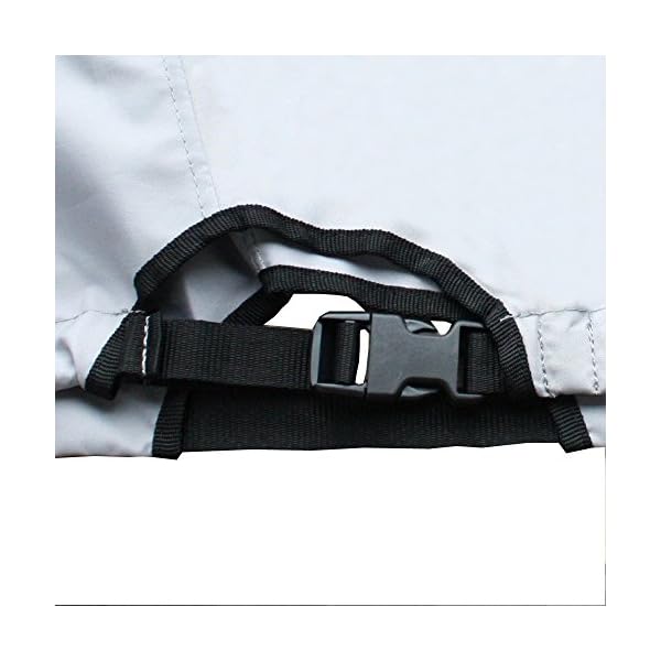 Leader-Accessories-Grey-ShoreGuard-Polyester-Waterproof-Outboard-Motor-Hood-Cover