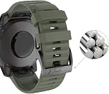ISABAKE 26mm QuickFit Silicone Watch Strap for Garmin Fenix 7X 6X 5X Enduro view 4