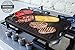 Fresh Australian Kitchen Large 20x10 Inch Pre-Seasoned Cast Iron Griddle. Reversible Flat Stove Top Double Burner Grill Pan Plate.