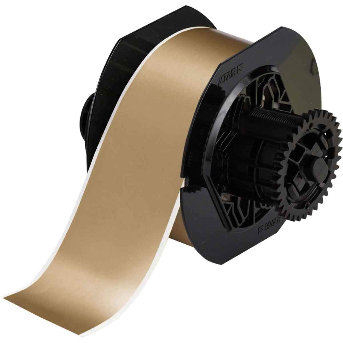 Brady B30C-2250-595-GD 100′ Length x 2.250″ Width, B-595 Vinyl, Gold BBP31 Indoor/Outdoor Tape