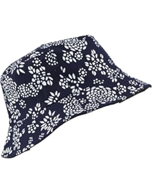 Soft Brim Sun Hat - Bucket Hat - Oriental Rose Print