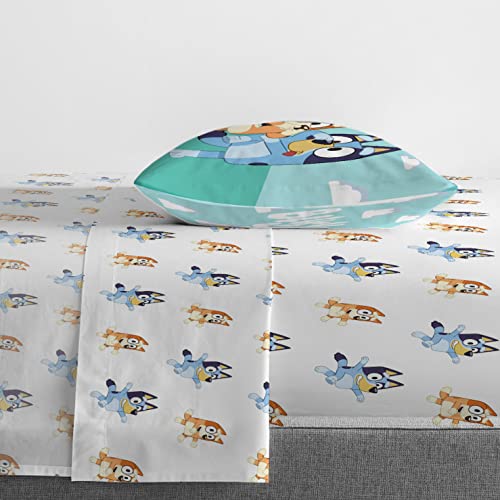 Jay Franco Bluey & Bingo 5 Piece Twin Size Bed Set Includes Comforter