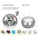 ROTOT Unstuffed Decorative Pouf, Ottoman, Bean Bag Chair, Foot Stool, Foot Rest, Storage Solution or Wedding (Empty & New) (Silver)