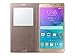 Samsung Galaxy Note 4 Case, S-View Flip Cover Folio Case - Bronze Gold