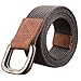 ITIEZY Mens Canvas Belts, Cloth Fabric Web Belt 1 1/2