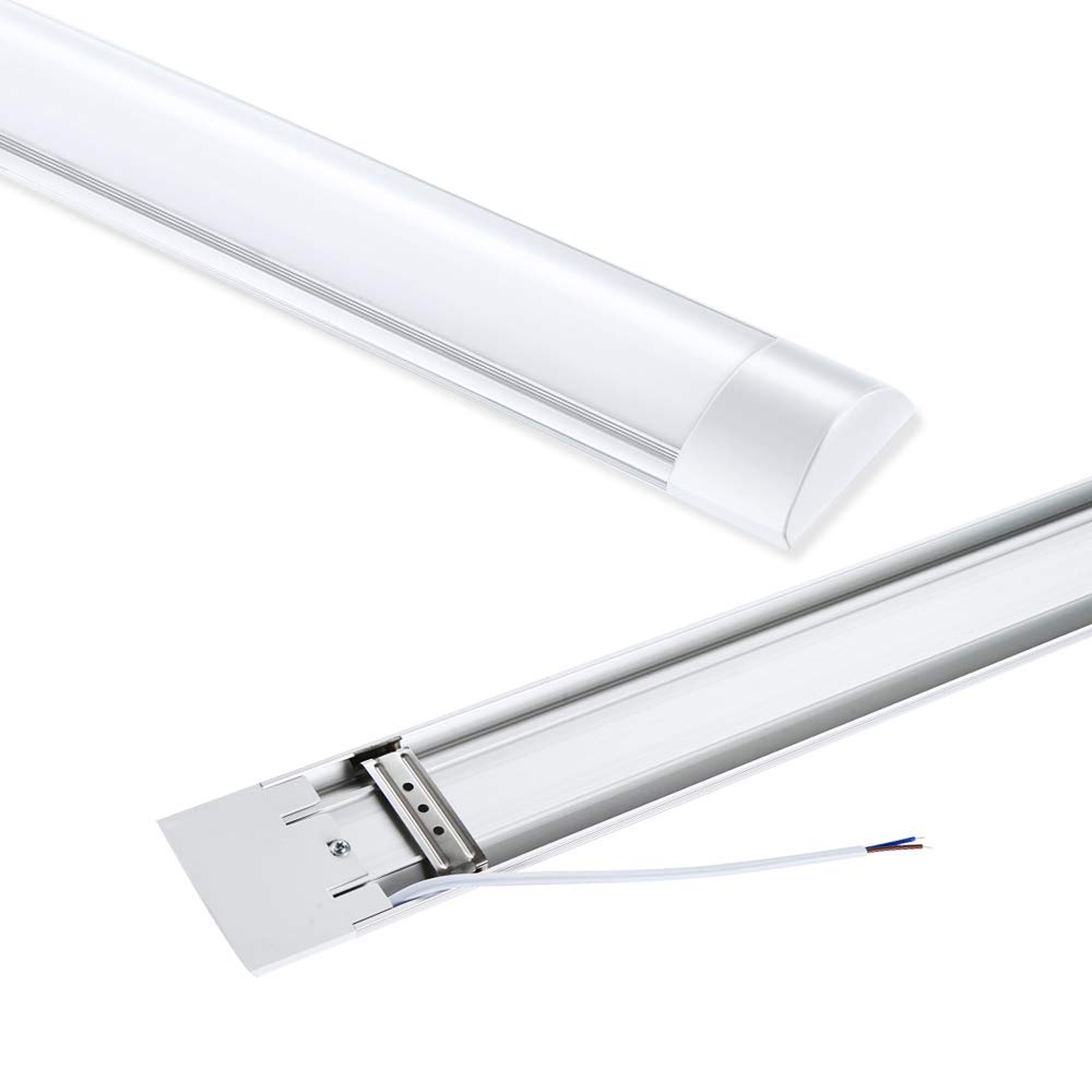 jincome 3FT LED Linear Batten Light, 30W 3600Lm LED Tube Light Surface Mount Tri-Proof Slimline Ceiling Lights for Garage, Shop, Office, Market, Basement, Workshop (Cool White)