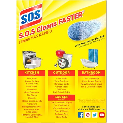 S.O.S STEEL WOOL SOAP PADS, 18 COUNT